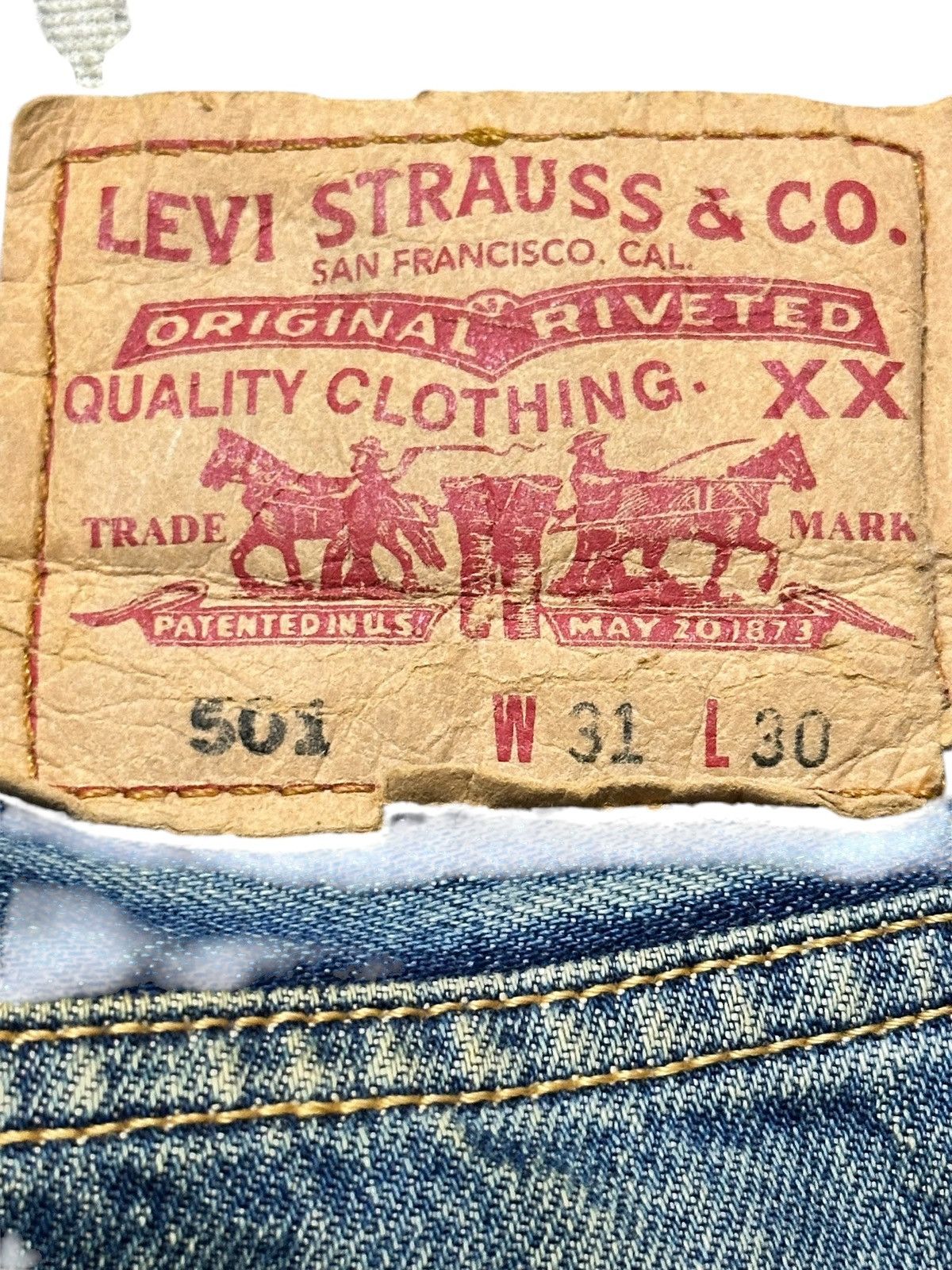 Levi's Vintage Clothing Vintage Levi’s 501 Faded Ripped Distressed Denim Size US 30 / EU 46 - 5 Thumbnail