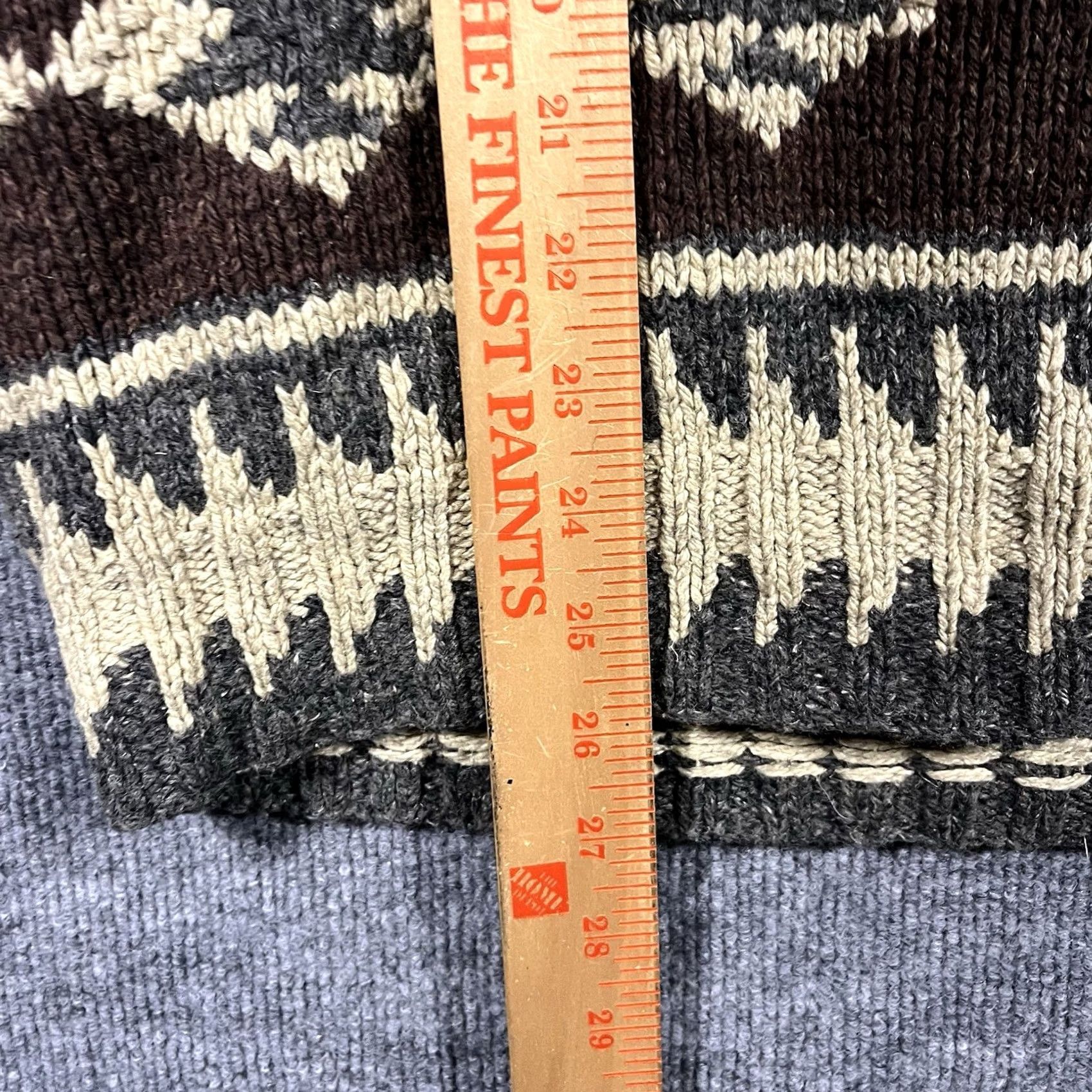 Polo Ralph Lauren VINTAGE Polo Ralph Lauren Cardigan Shawl Collar Mens Small Aztec Wool Silk Cardigan Brown Size US S / EU 44-46 / 1 - 6 Thumbnail