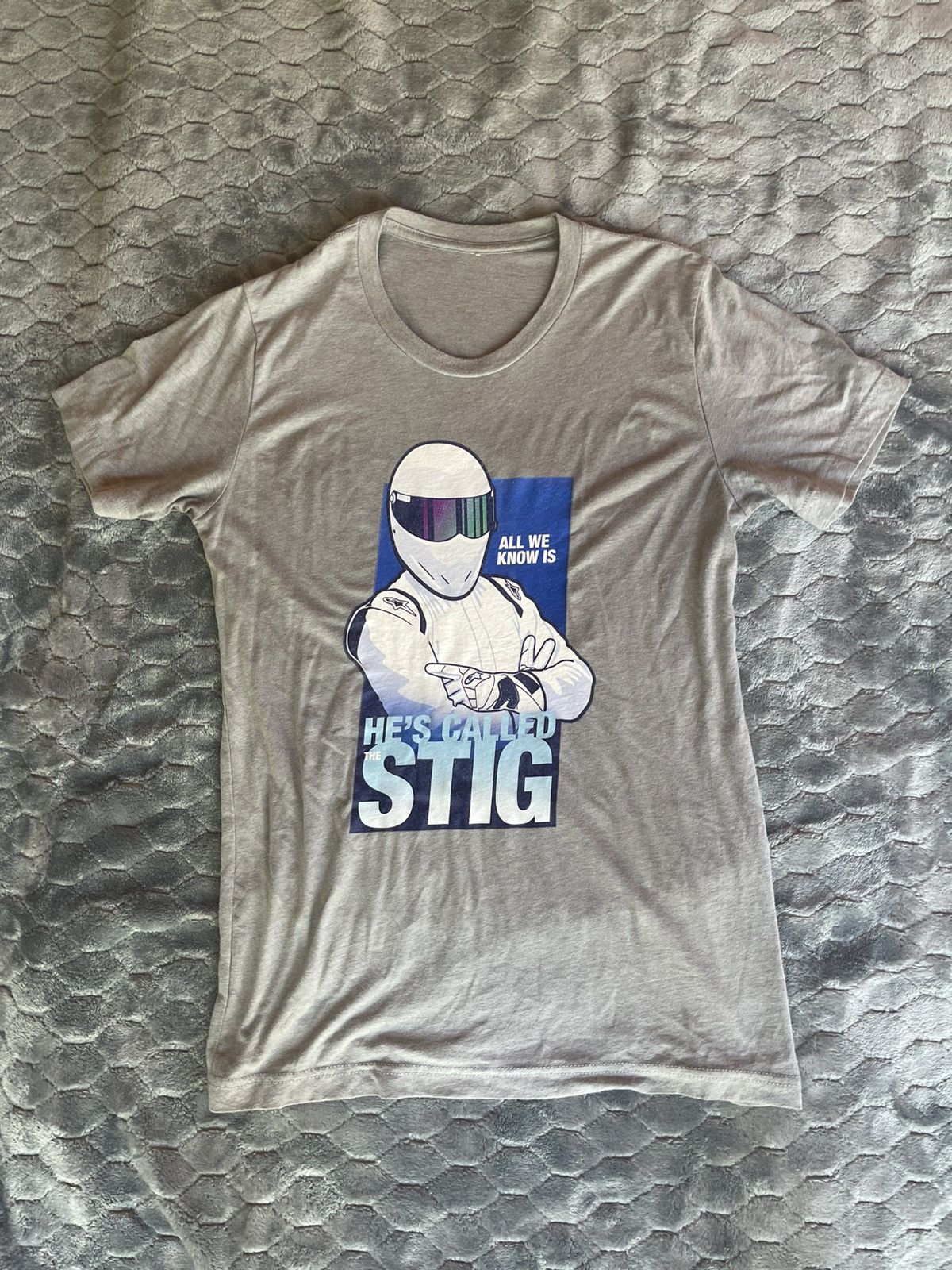 Vintage 2000’s Vintage Top Gear Stig T-Shirt Grey Size US S / EU 44-46 / 1 - 1 Thumbnail