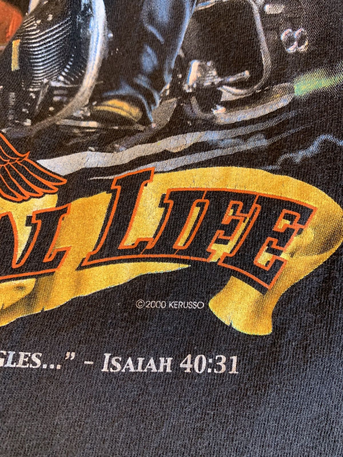 Vintage RARE* Vintage Jesus Christ Ride Free To Eternal Life T-Shirt Size US L / EU 52-54 / 3 - 5 Thumbnail