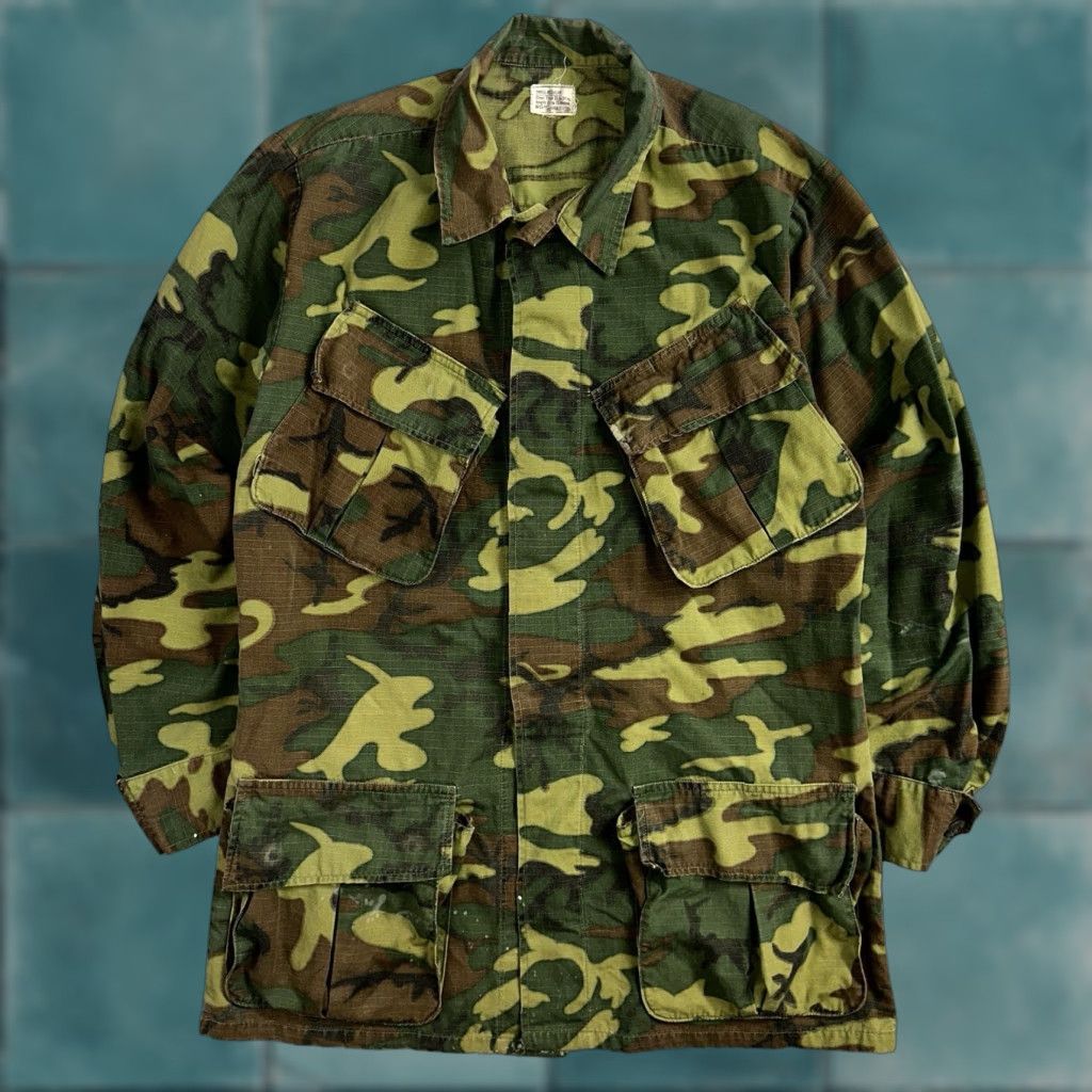 Vintage VINTAGE Alpha Corp USMC 1968 Military Camouflage Wind Resistant Poplin Coat Jacket Camouflage Camo Men Small Wind-Resistant 60s Coat City Size US S / EU 44-46 / 1 - 1 Thumbnail