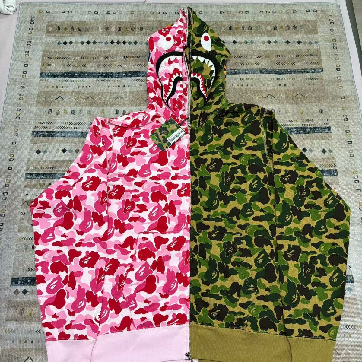 BAPE CAMO SHARK FULL ZIP HOODIE