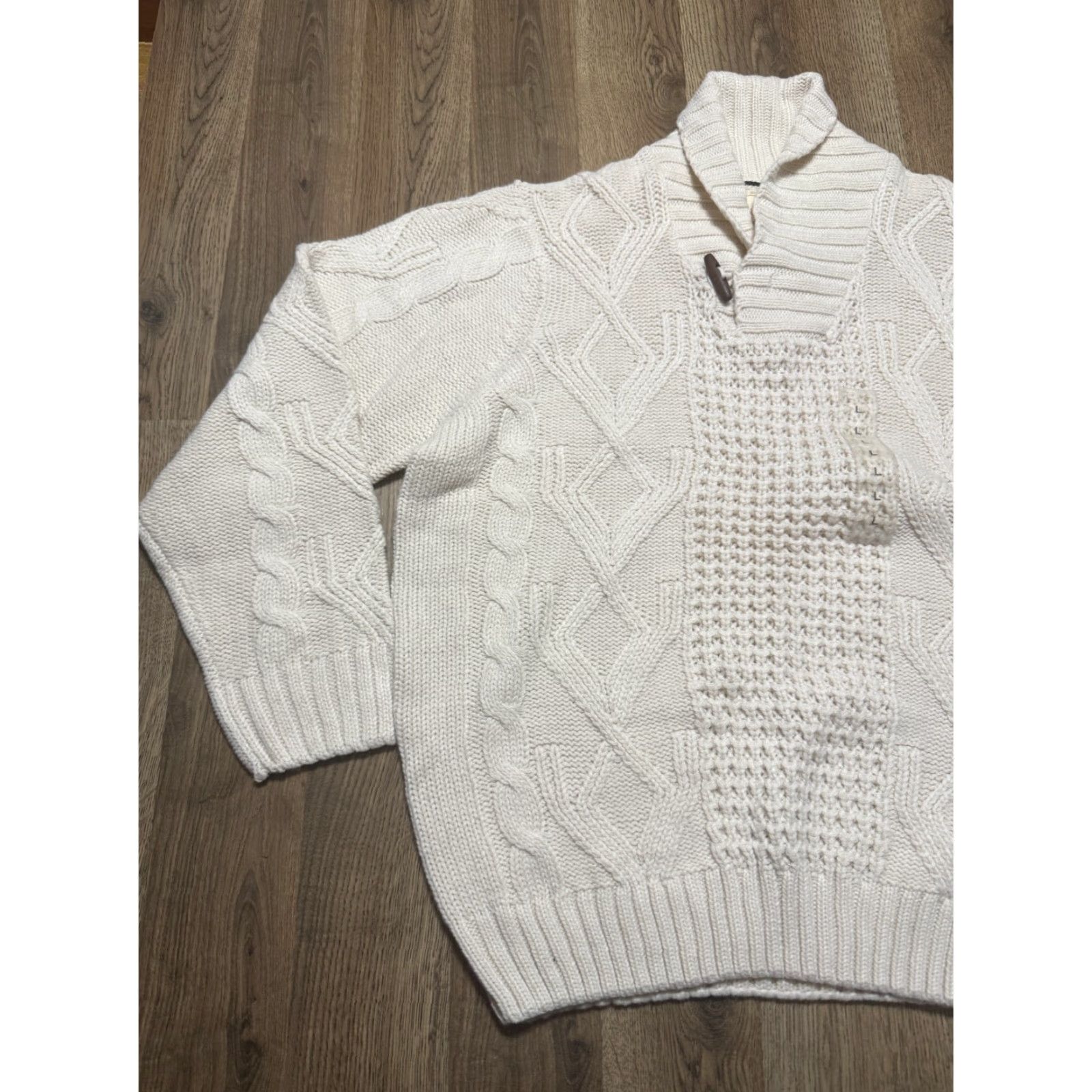 Weatherproof VINTAGE Weatherproof Sweater Women’s Large White Pullover Raglan Knitted Size L / US 10 / IT 46 - 3 Thumbnail