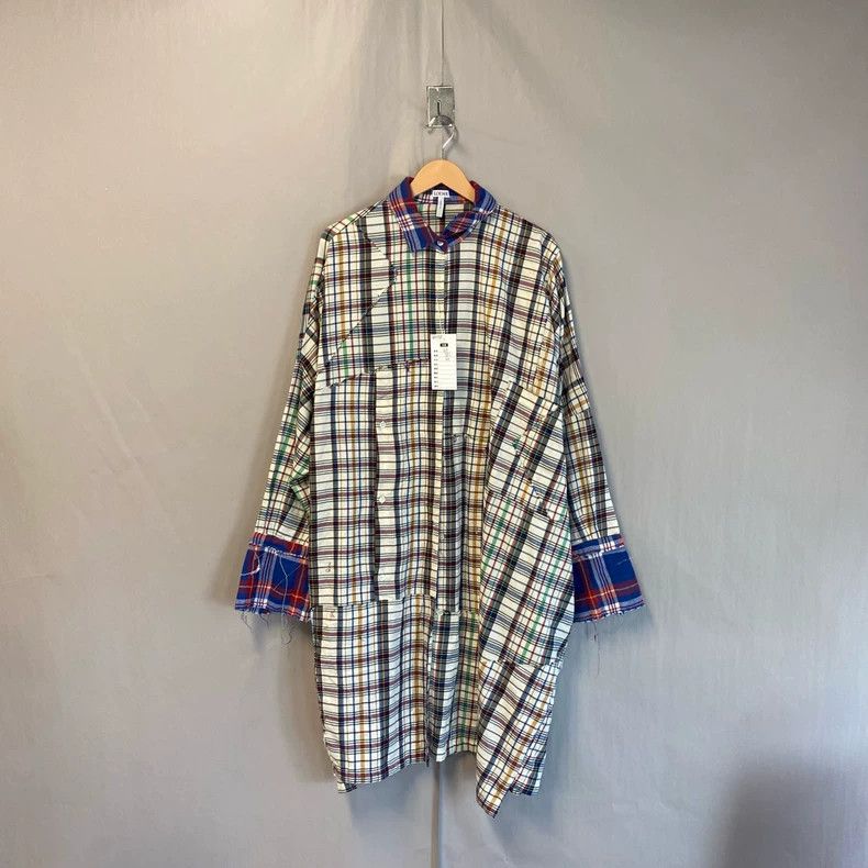 Loewe LOEWE Colorful plaid shirt and long coat Size M / US 6-8 / IT 42-44 - 1 Thumbnail