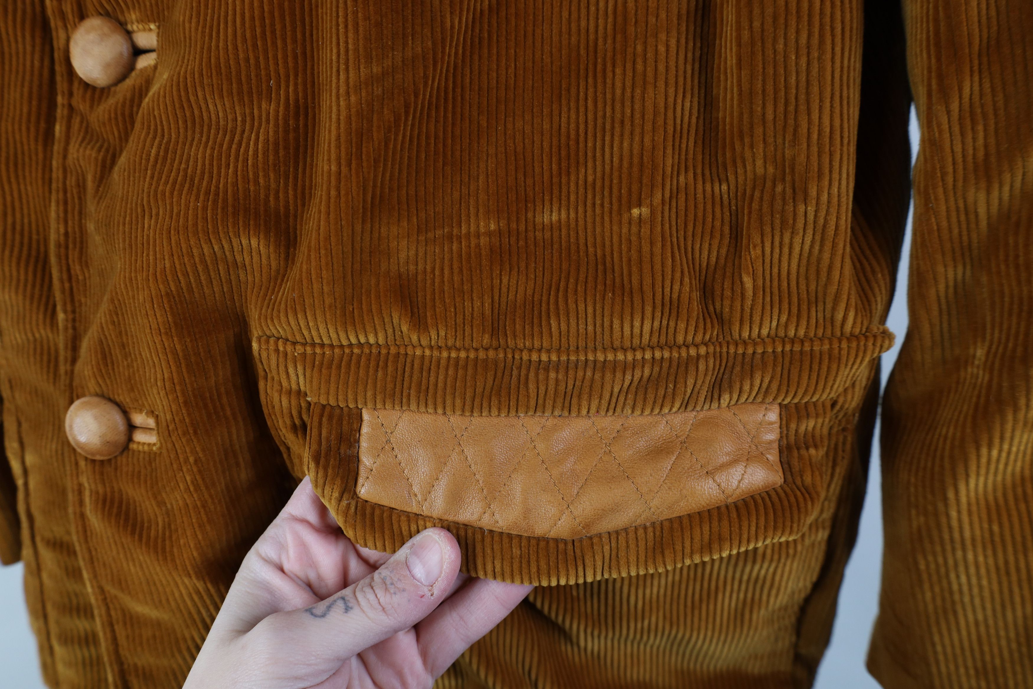 Vintage Vintage 70s Streetwear Elbow Patch Corduroy Blazer Jacket Size US L / EU 52-54 / 3 - 6 Thumbnail