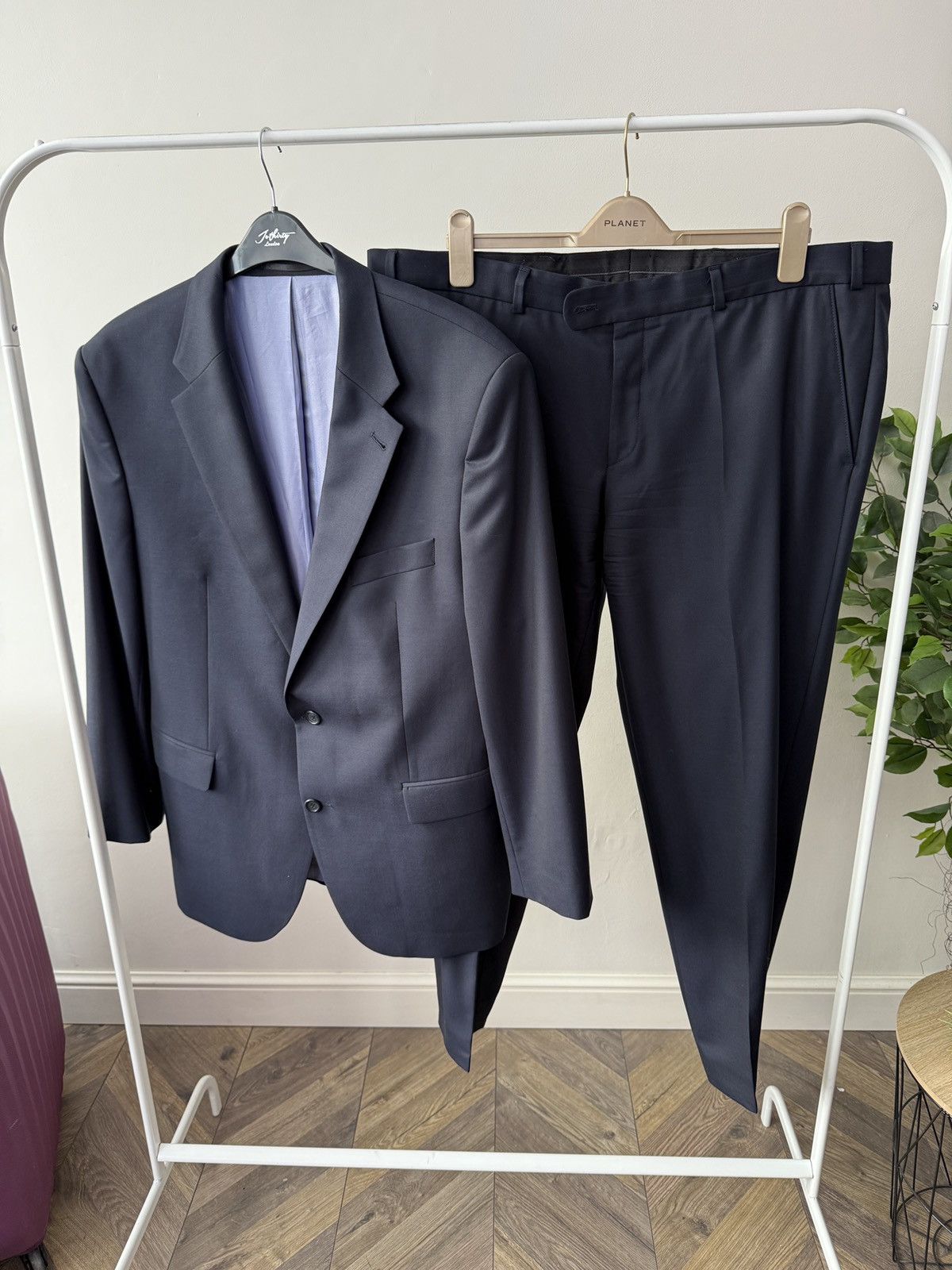 Other Vintage Dolzer Bespoke Ermenegildo Zegna Traveller Wool Suit Size 52R - 1 Thumbnail