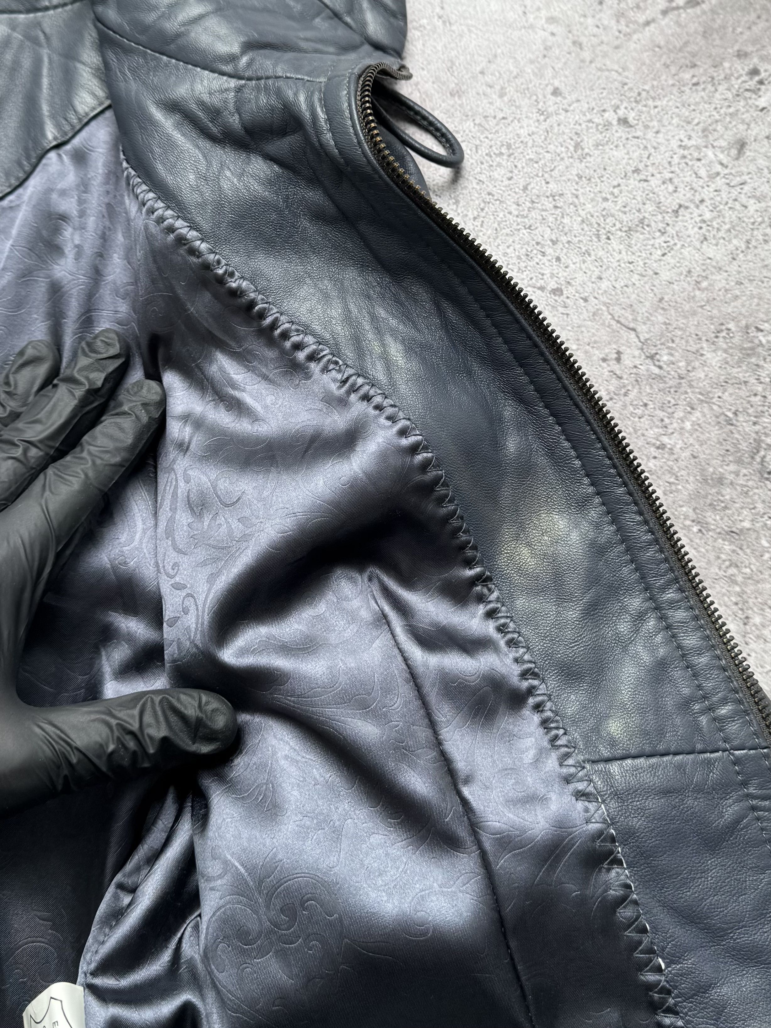Vintage Vintage Cropped Leather Jacket C2(V485) Size S / US 4 / IT 40 - 7 Thumbnail