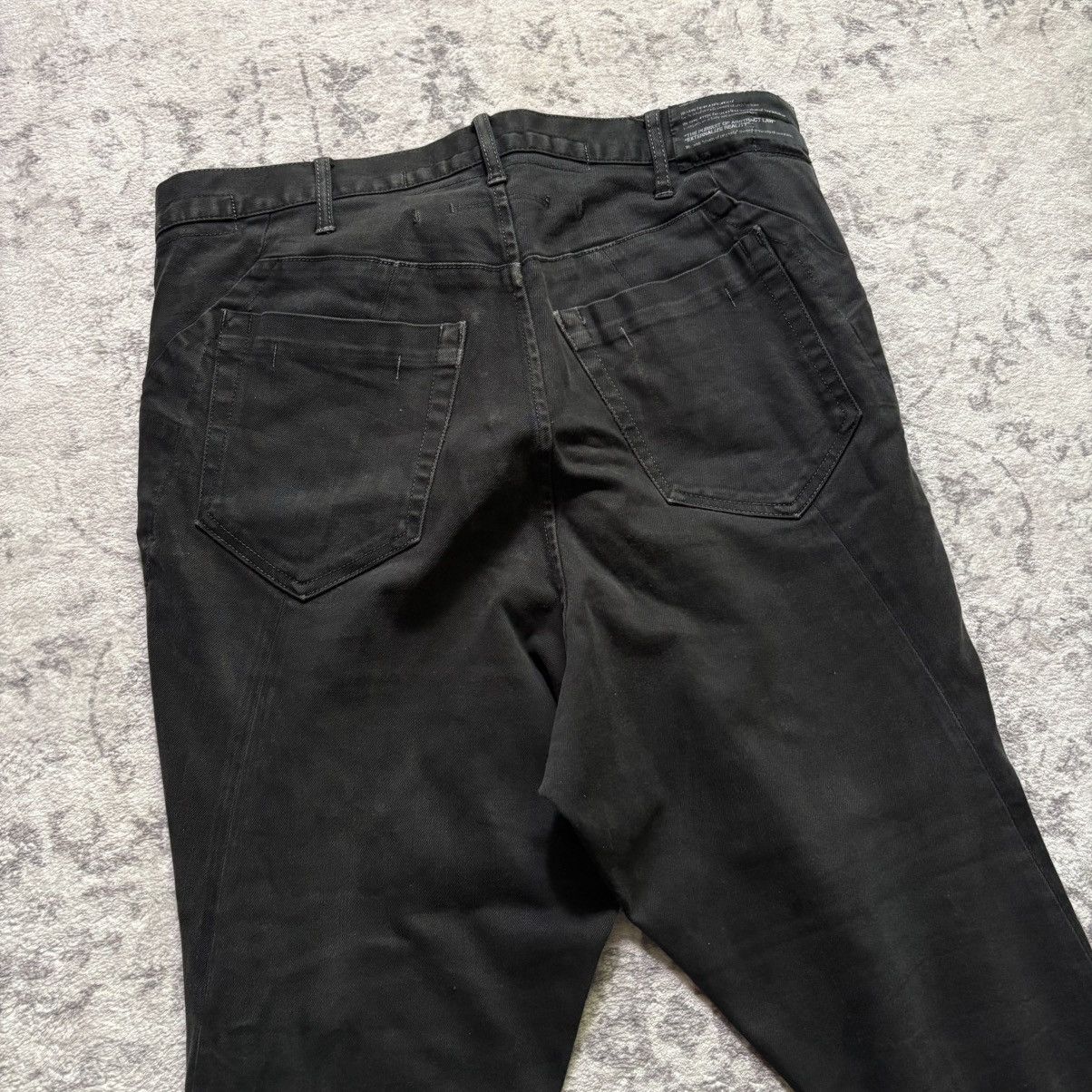 Julius Julius SAMPLE Drop Crotch Tapered Denim Jeans Black Size US 32 / EU 48 - 10 Thumbnail