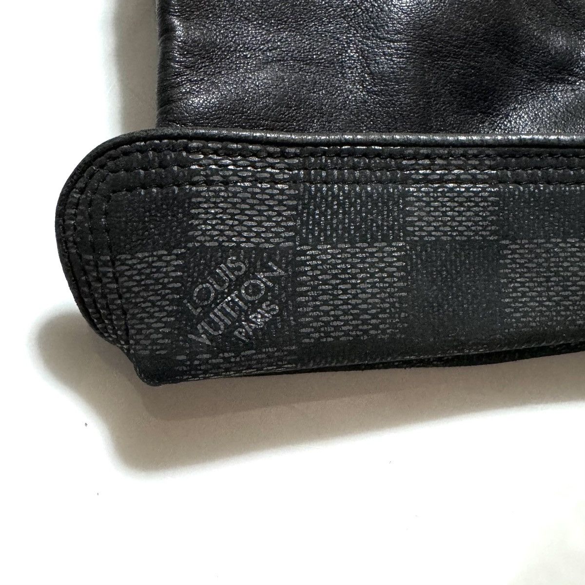 Louis Vuitton Louis Vuitton Damier Graphite switching lamb leather gloves Size ONE SIZE - 5 Thumbnail