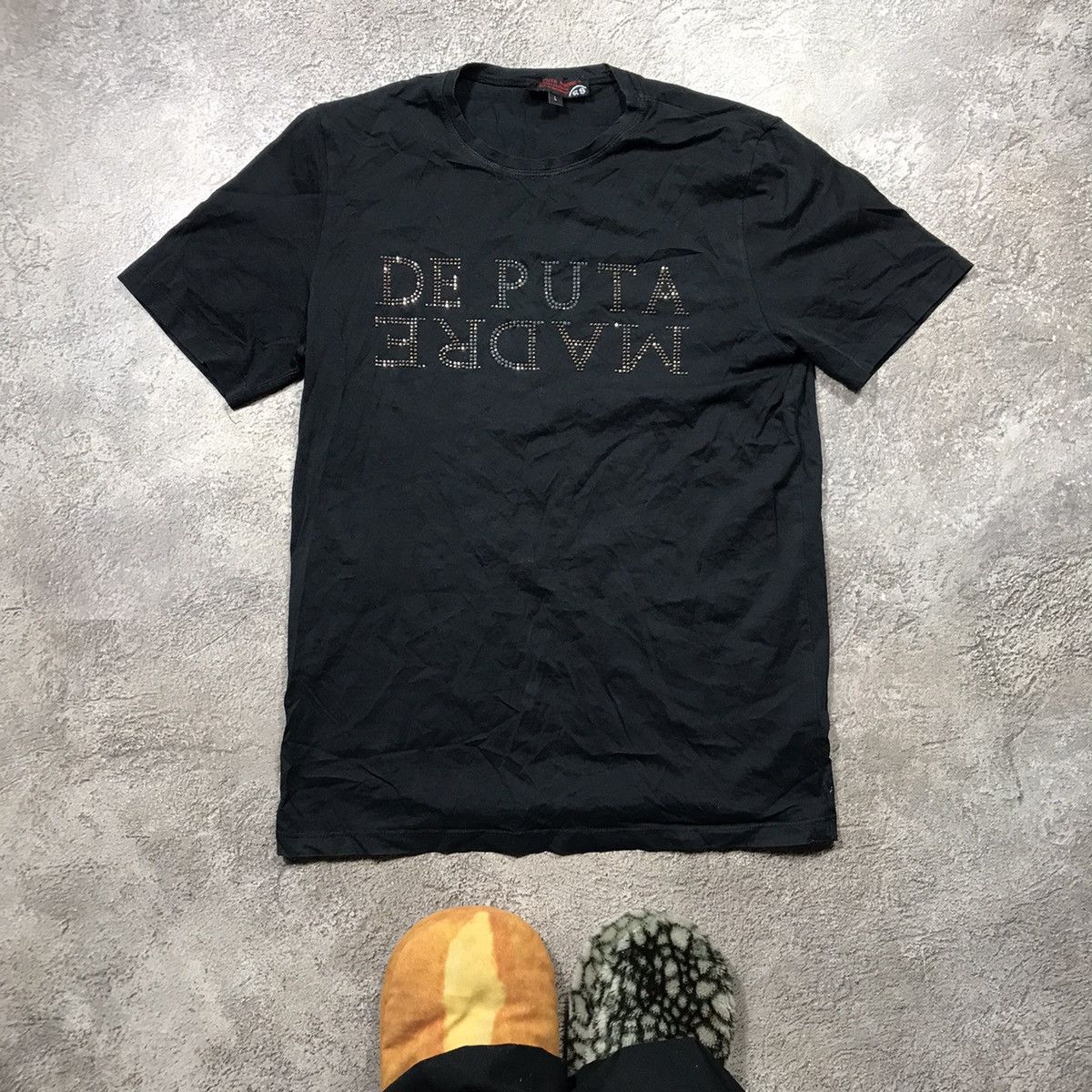 Vintage Vintage Y2K Graphic Tee Slogan Print Streetwear Black Boxy L Size US L / EU 52-54 / 3 - 2 Thumbnail