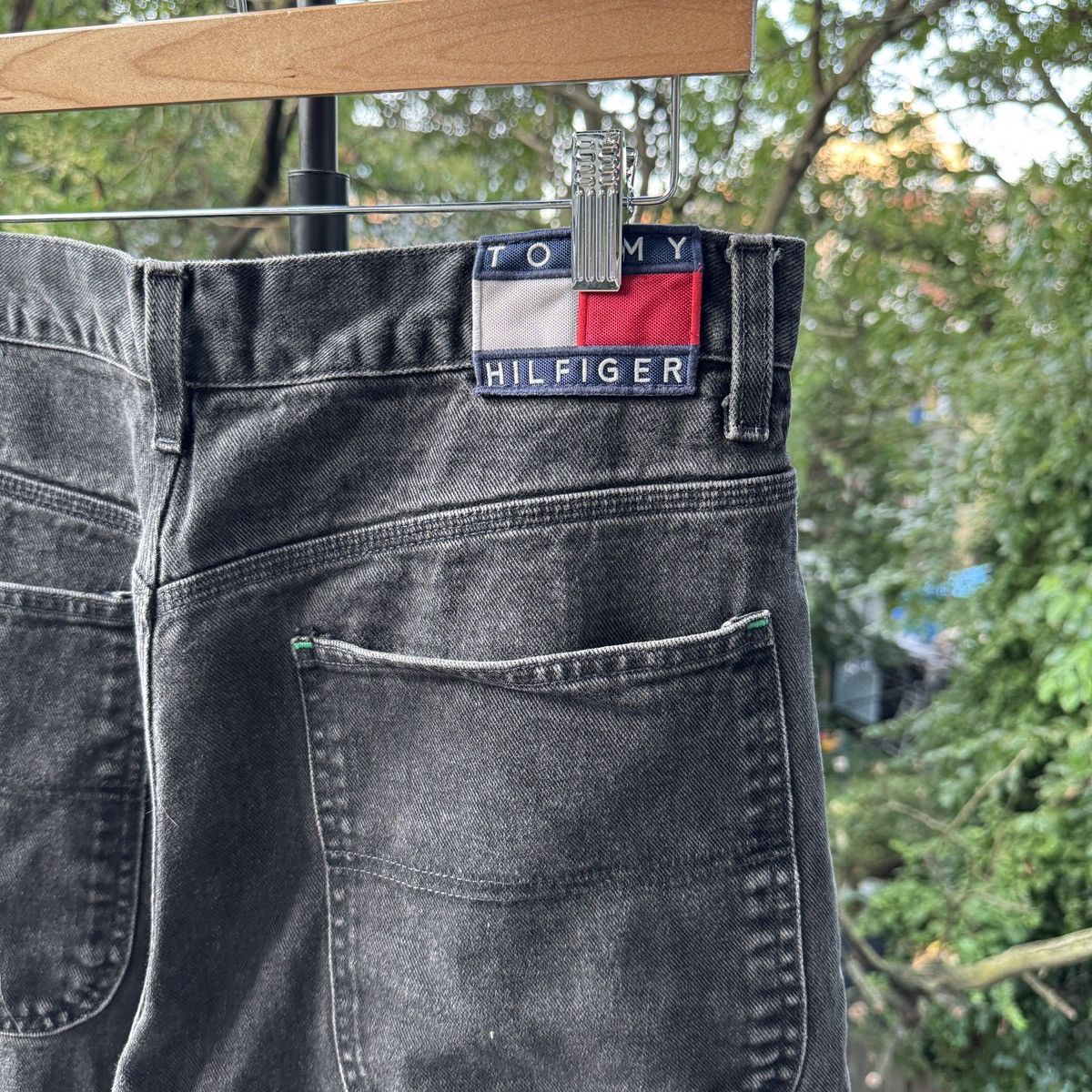 Vintage 90s Y2K Tommy Jeans Baggy Wide Carpenter ERD Skater Grunge Size US 33 - 8 Thumbnail