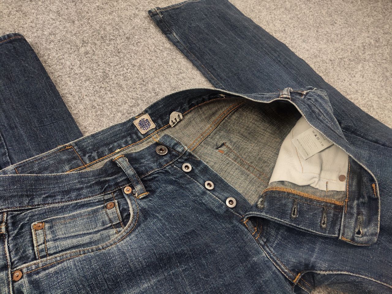 Indigofera Indigofera Vintage Selvedge Distressed Japan Denim Jeans Size US 34 / EU 50 - 11 Thumbnail