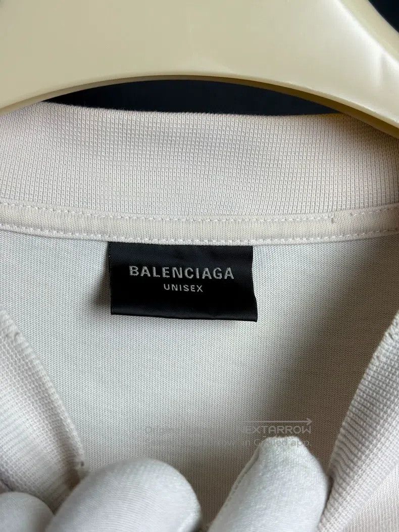 Balenciaga Balenciaga White Short Sleeve Size US L / EU 52-54 / 3 - 3 Thumbnail