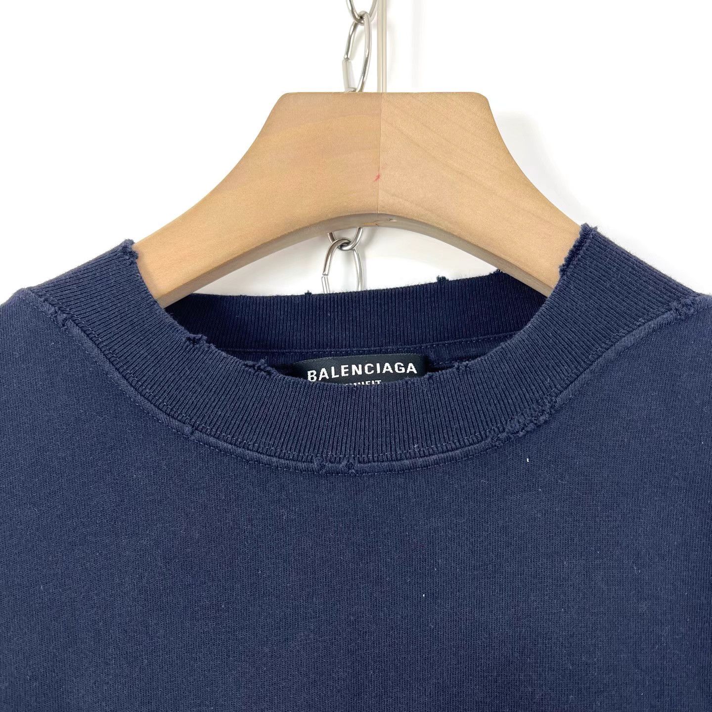 Balenciaga Balenciaga Print Washed Distressed Short Sleeve T-shirt K12 Size US XXS / EU 40 - 3 Thumbnail