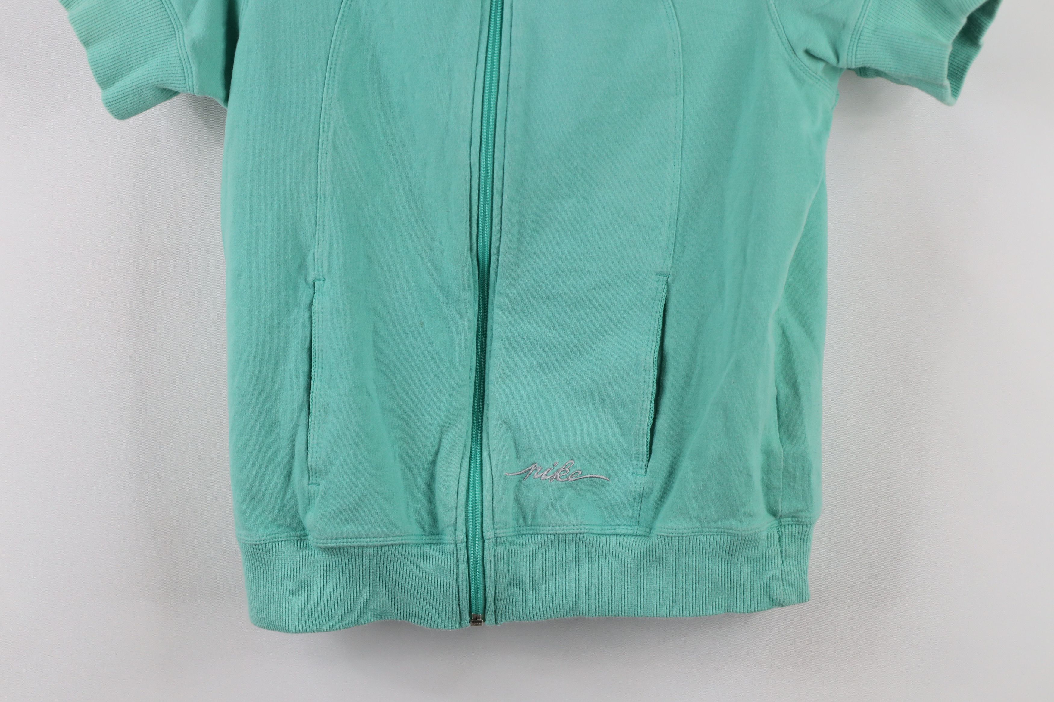 Nike × Vintage Vintage Y2K Nike Babydoll Cropped Short Sleeve Hoodie Size M / US 6-8 / IT 42-44 - 3 Thumbnail