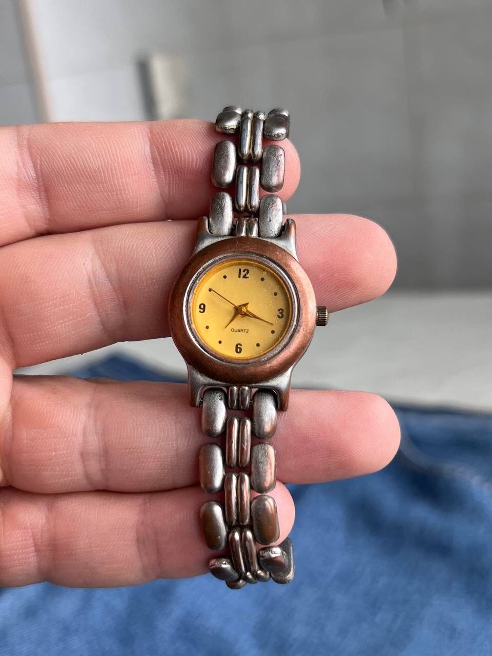 Japanese Brand × Jewelry × Vintage RETRO Japan Stylish Fashion Watch Analog Futuristic Yellow Size ONE SIZE - 4 Thumbnail