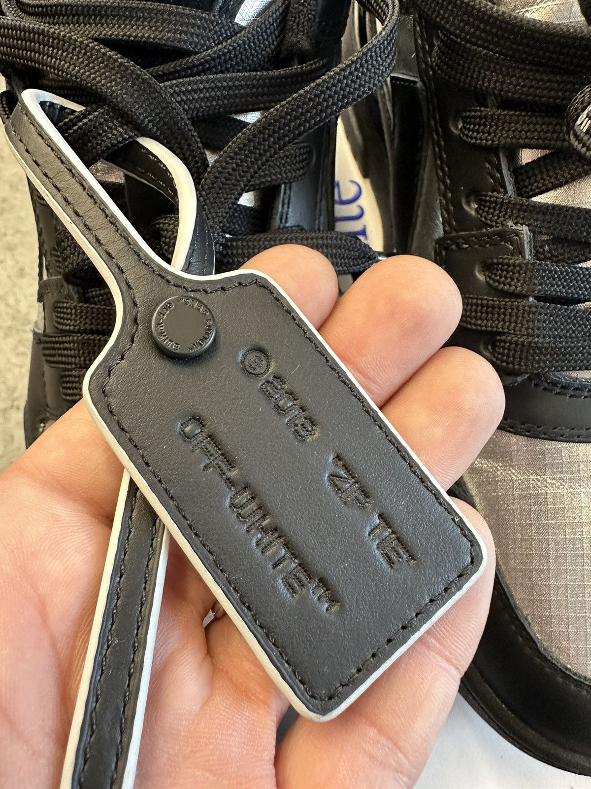 Off-White SS23 Off-White Slim Out Of Office Black/Silver Sneakers 41 Size US 9 / EU 42 - 10 Thumbnail