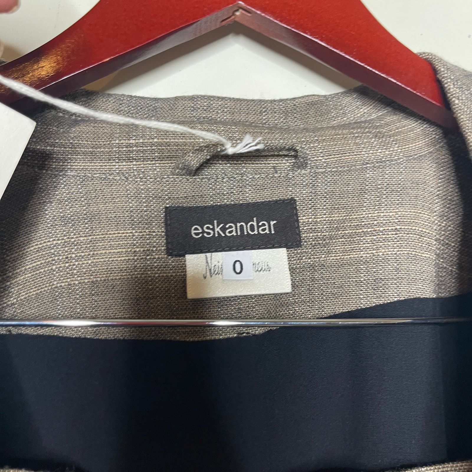 eskandar New Eskandar Open collar jacket blazer 0 S wool linen blend Size S / US 4 / IT 40 - 2 Thumbnail