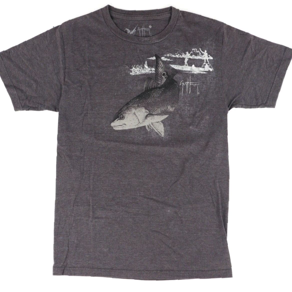Guy Harvey Guy Harvey Redfish Solid Shirt Gray Men's S Size US S / EU 44-46 / 1 - 2 Thumbnail