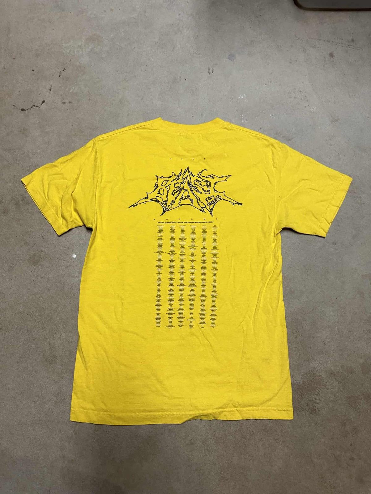 Hidden Characters Hidden Characters OG Hypebeast Forums Tee Yellow Size US M / EU 48-50 / 2 - 2 Thumbnail