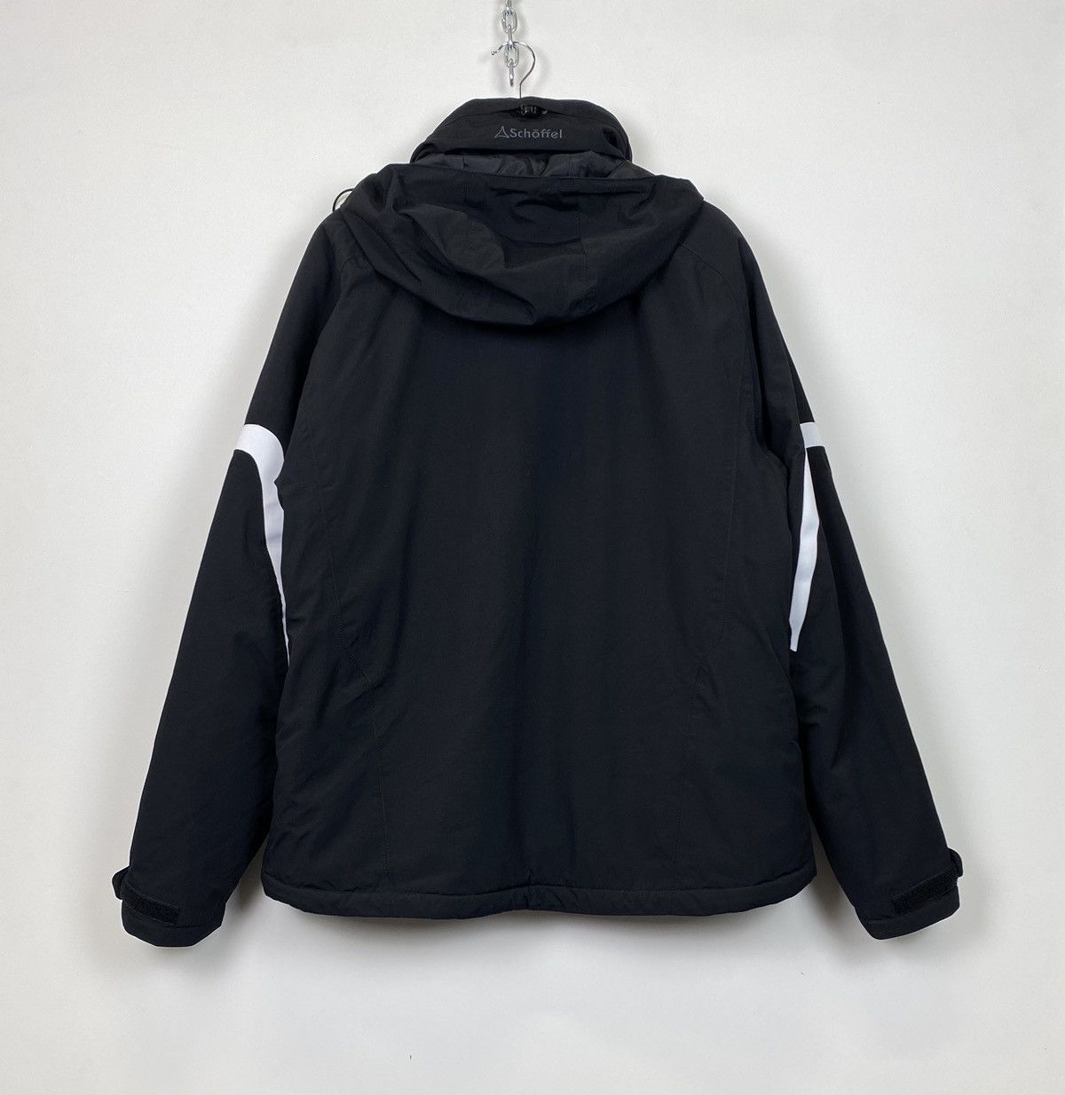 Vintage Schoffel Venturi Full Zip Hooded Ski Jacket Black Coat Top Size US XL / EU 56 / 4 - 17 Thumbnail