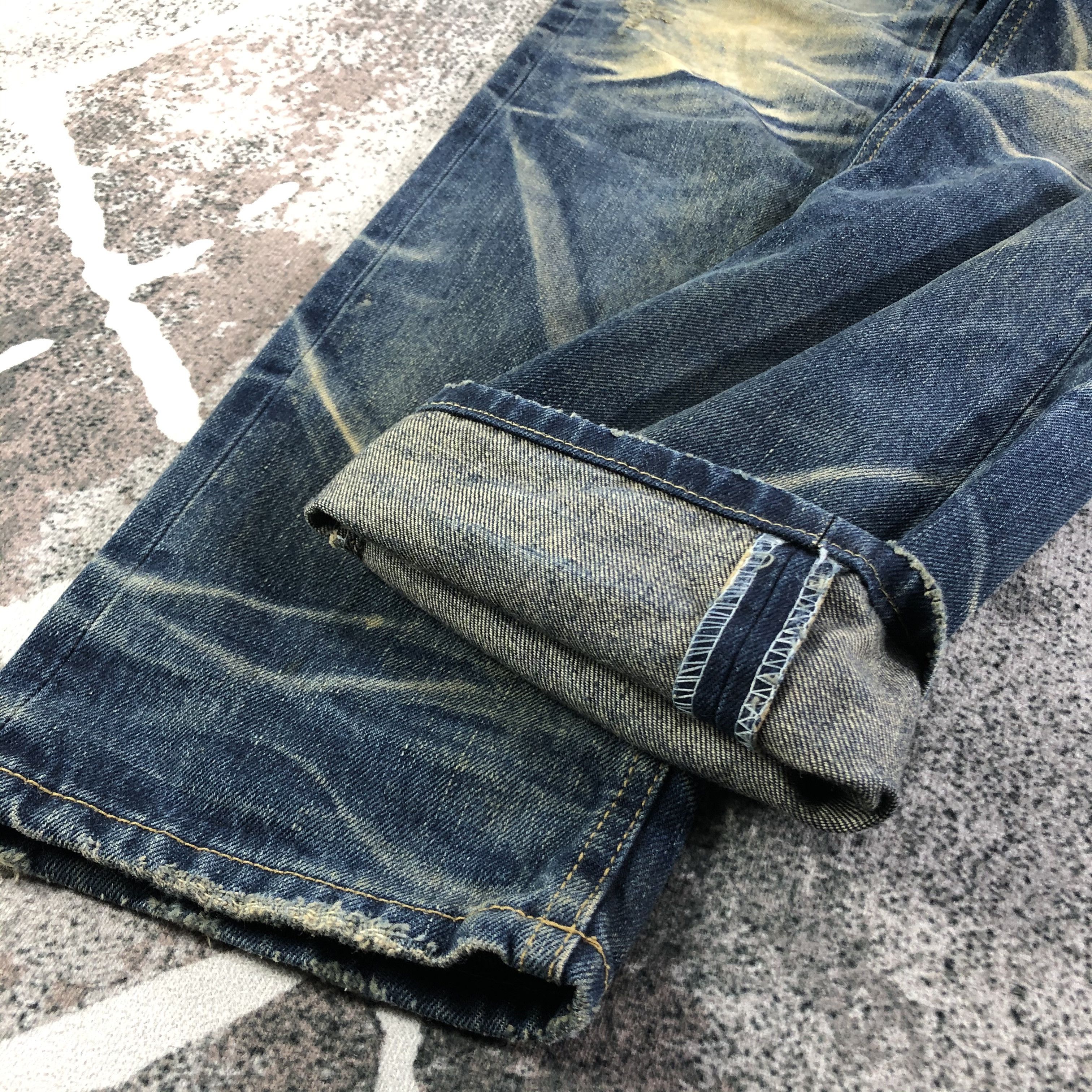 Japanese Brand Rubber Soul Rusty Wash Jeans KJ2161 Size US 32 / EU 48 - 7 Thumbnail
