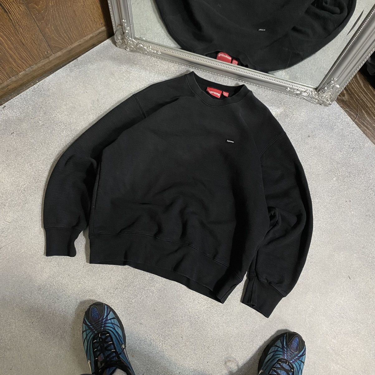 Supreme Supreme sweatshirt basic black logo Size US S / EU 44-46 / 1 - 1 Thumbnail