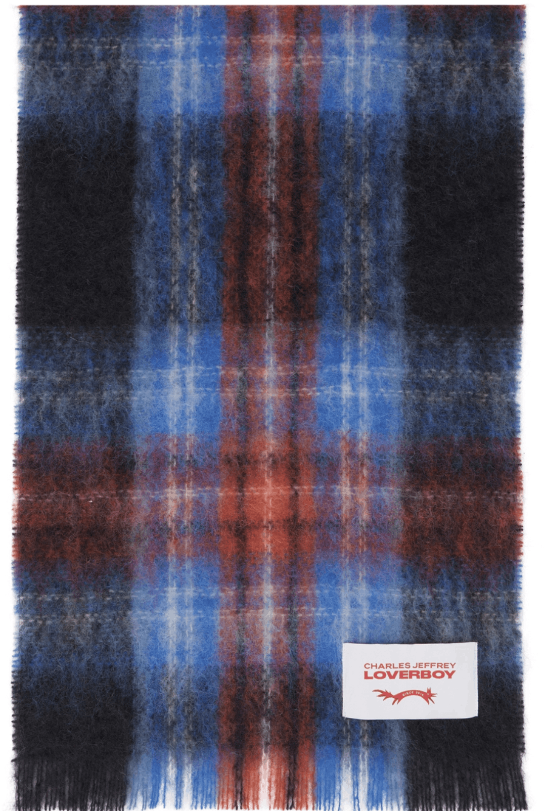 Charles Jeffrey LOVERBOY Charles Jeffrey Loverboy Tartan Mohair Scarf (NWT) Size ONE SIZE - 7 Thumbnail