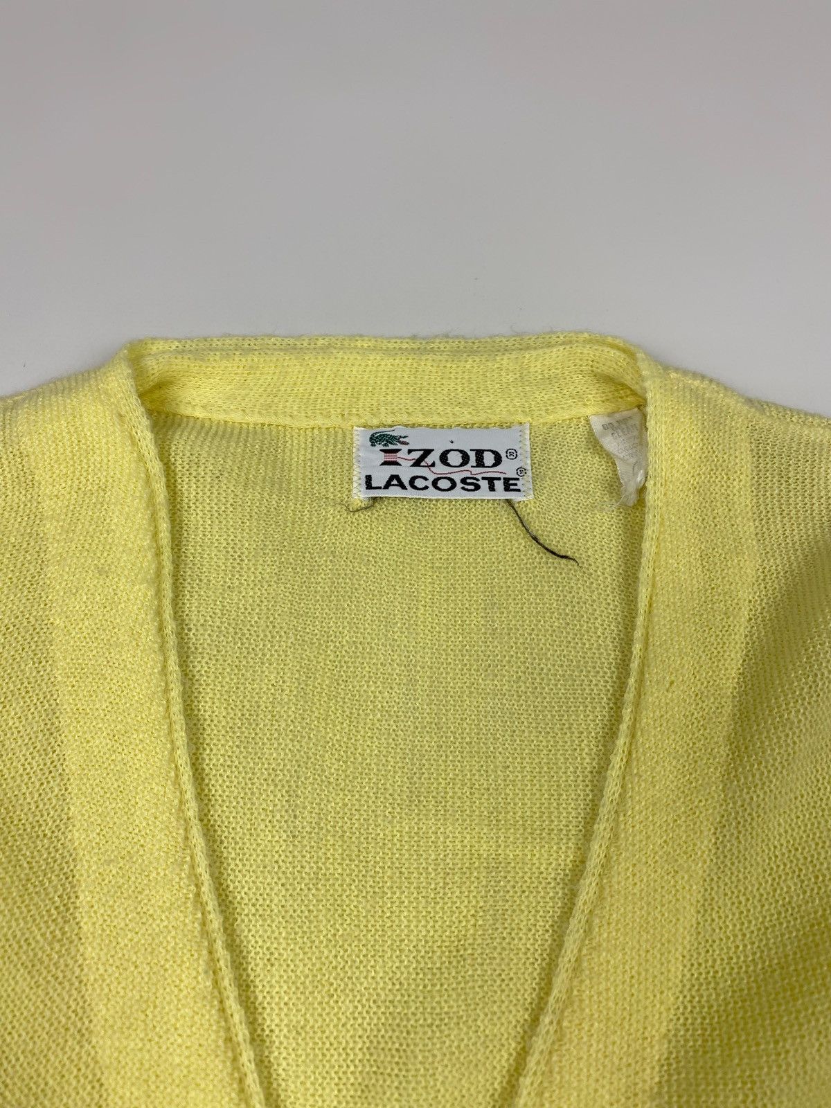 Izod × Lacoste × Vintage Vintage Izod x Lacoste Lemon Cardigan Sweater Size US L / EU 52-54 / 3 - 5 Thumbnail