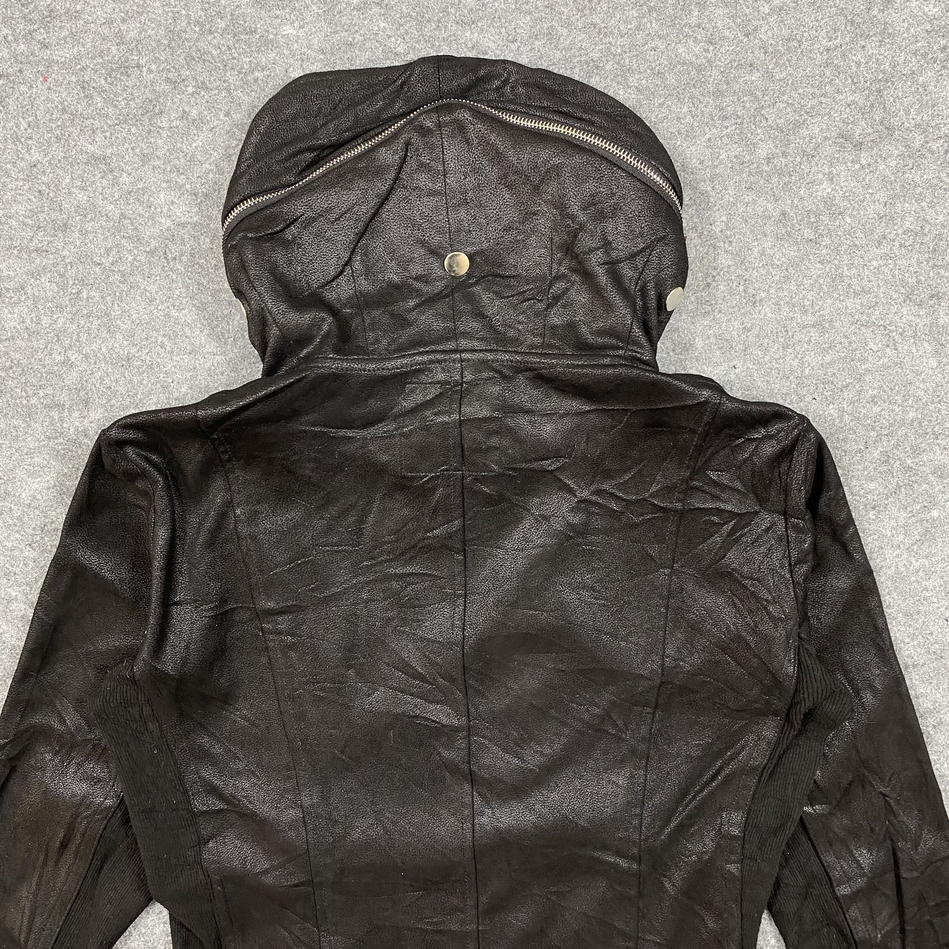 If Six Was Nine JOHNNYWOLF AW23 Asymmetric Biker Hooded Jacket-J656 Size US S / EU 44-46 / 1 - 11 Thumbnail
