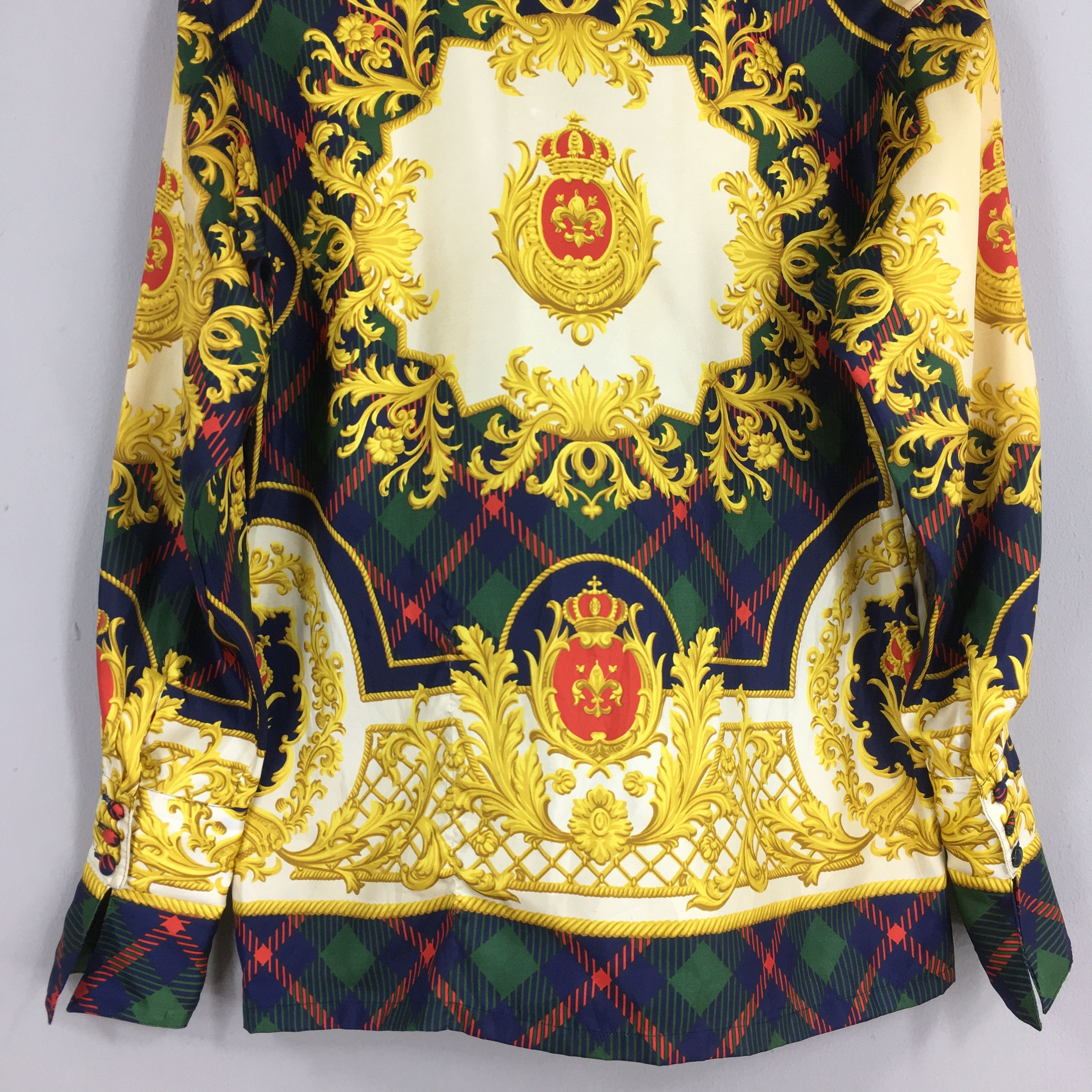 Other Vintage Novelty Baroque Crest Casual Shirt Medium Size US M / EU 48-50 / 2 - 9 Thumbnail