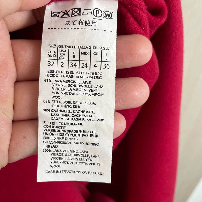 Max Mara Max Mara Red Strap Wool Coat Size S / US 4 / IT 40 - 4 Thumbnail