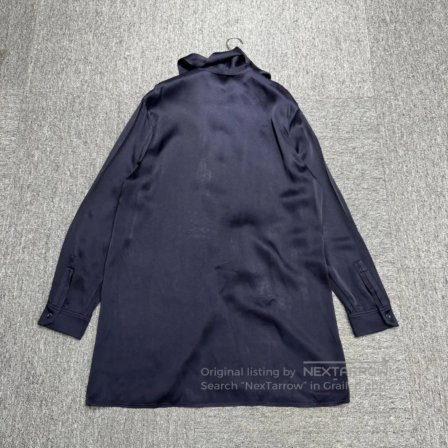 Saint Laurent Paris Black Long Sleeve Tie Collar Shirt. Size US L / EU 52-54 / 3 - 5 Thumbnail