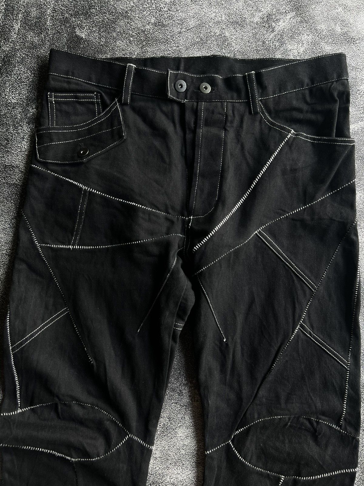 14th Addiction Chaunk Drklac SS17 Denim Pants Size US 33 - 2 Thumbnail