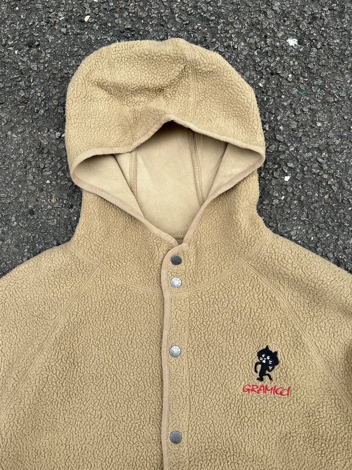 Issey Miyake Ne-Net x Gramicci Iconic Cat Logo Fleece Sherpa Long Jacket Size US L / EU 52-54 / 3 - 5 Thumbnail
