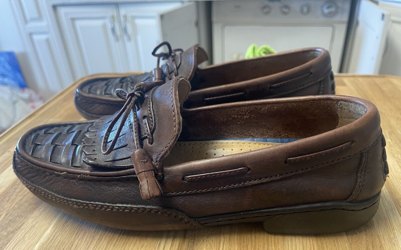 Giorgio Brutini Giorgio Brutini Shoes Men's Size 8M Woven Tassle Loafers Bro Size US 8 / EU 41 - 3 Thumbnail