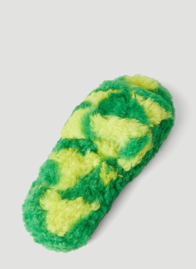 Bottega Veneta o1y0725 Slippers in Green/Yellow Size US 11 / IT 41 - 3 Thumbnail