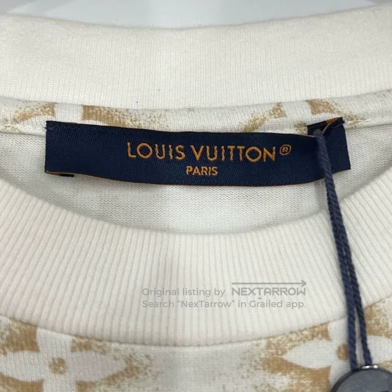 Louis Vuitton Louis Vuitton Beige full logo short sleeve Size US S / EU 44-46 / 1 - 6 Thumbnail