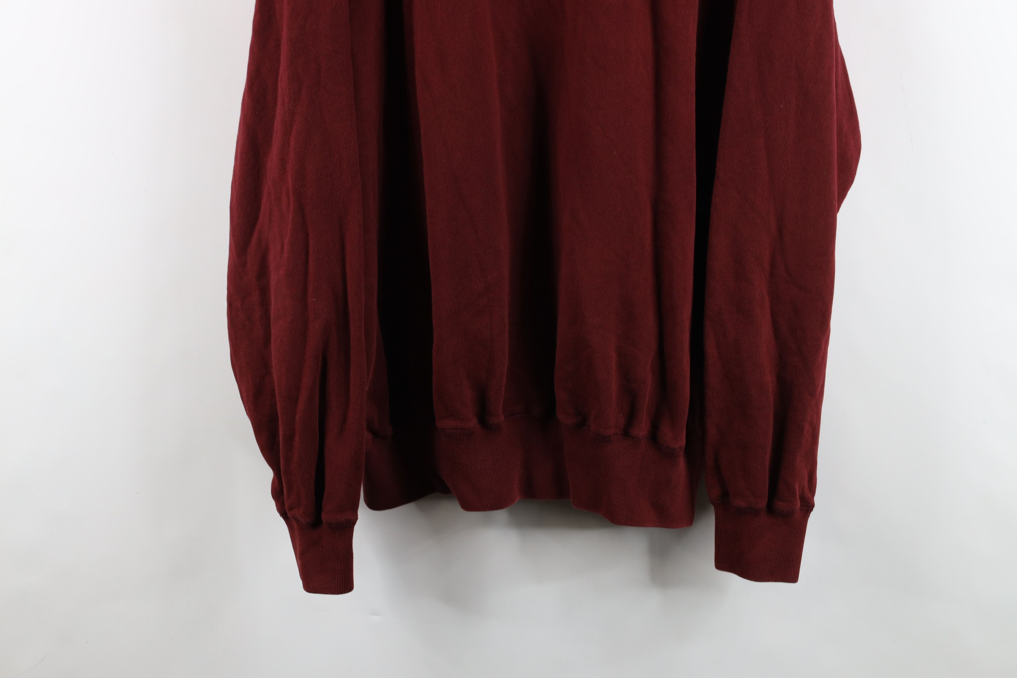 Polo Ralph Lauren Vintage 90s Ralph Lauren Collared Pullover Sweatshirt Red Size US L / EU 52-54 / 3 - 3 Thumbnail