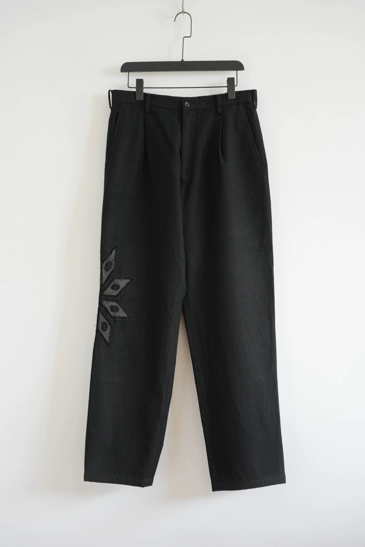 Yohji Yamamoto Black Casual Pants with Side Pattern - Size 34 Size US 34 / EU 50 - 1 Thumbnail