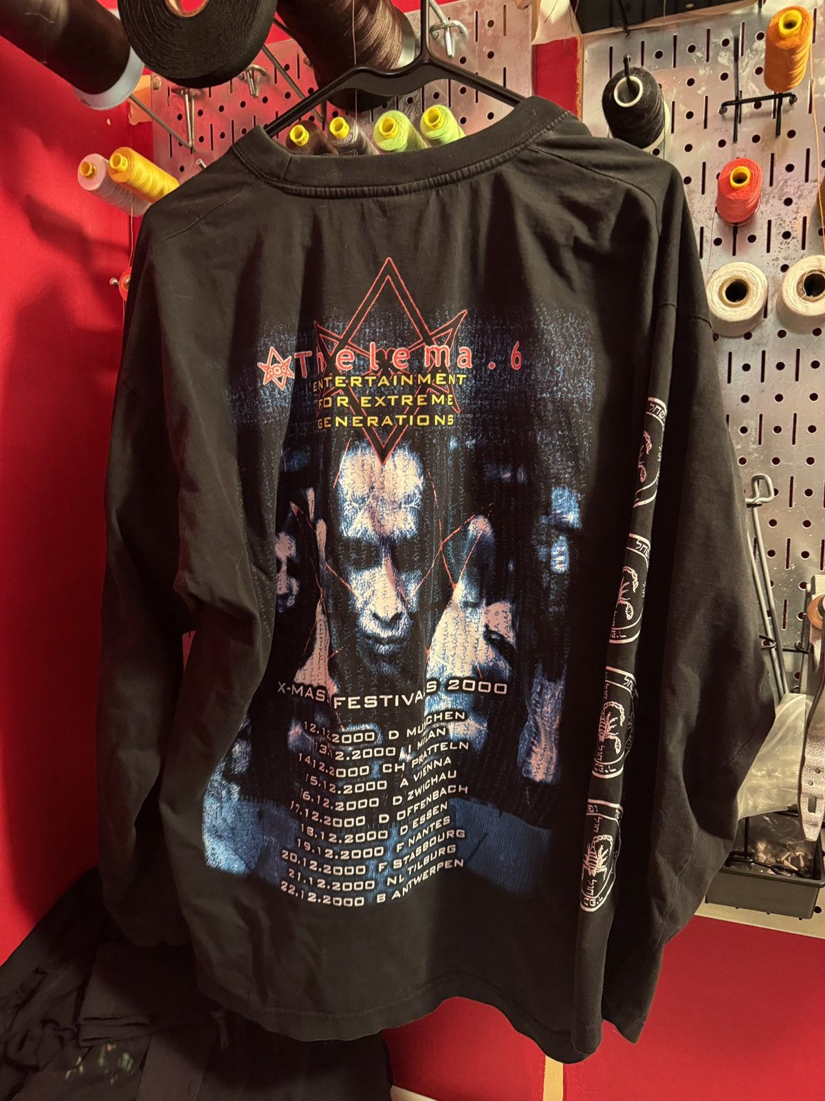 Vintage BEHEMOTH THELMA6 TOUR LONGSLV. - 2000 Size US XL / EU 56 / 4 - 2 Thumbnail