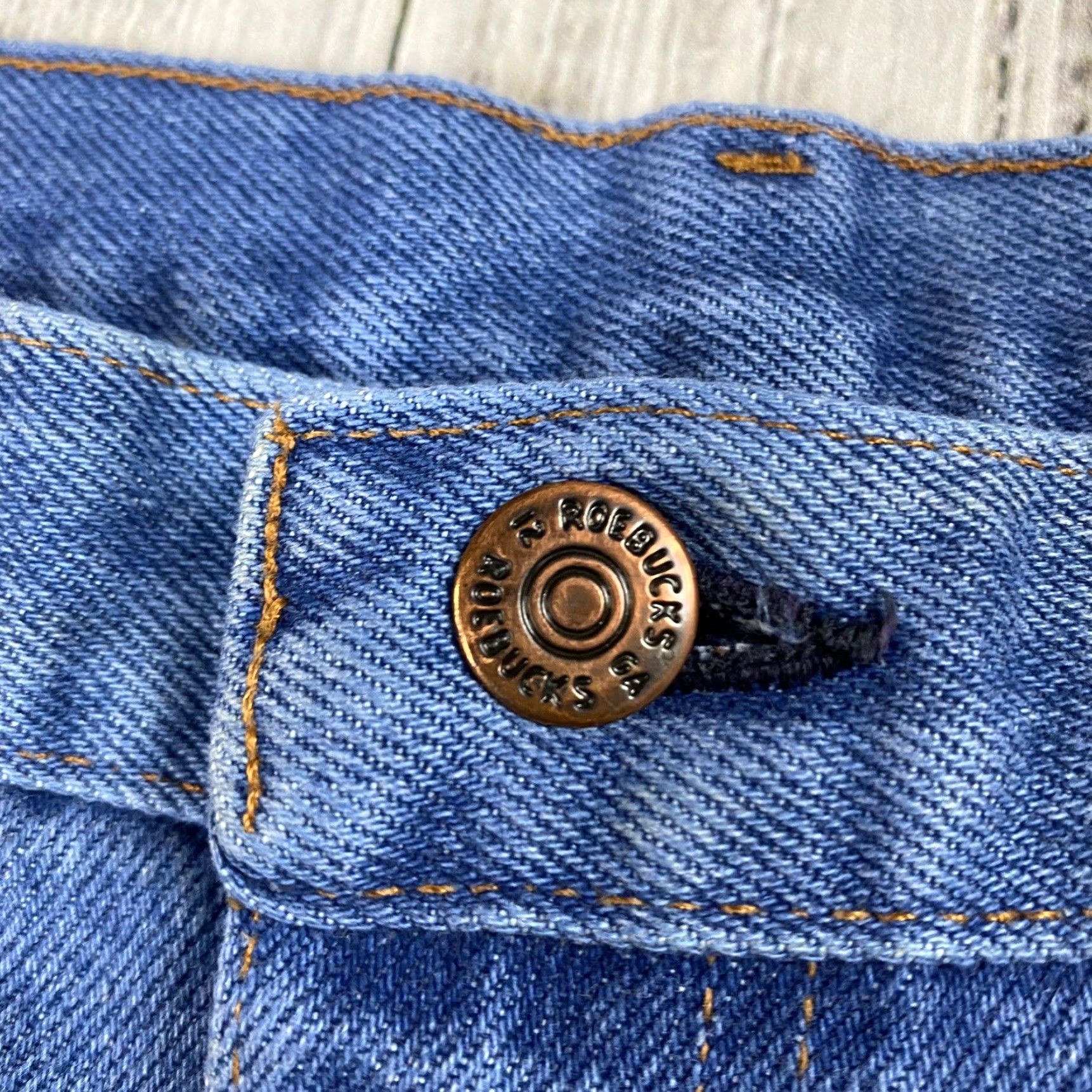 Sears VINTAGE SEARS ROEBUCK BLUE DENIM LIGHT WASH BOOTCUT JEANS 36x30 USA 80s Mens Size US 36 / EU 52 - 4 Thumbnail