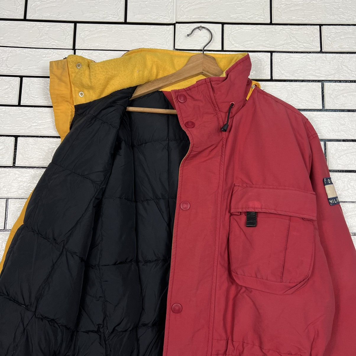Tommy Hilfiger Vintage 90's TOMMY HILFIGER Utility Puffer Jacket #4063-C185 Size US L / EU 52-54 / 3 - 10 Thumbnail