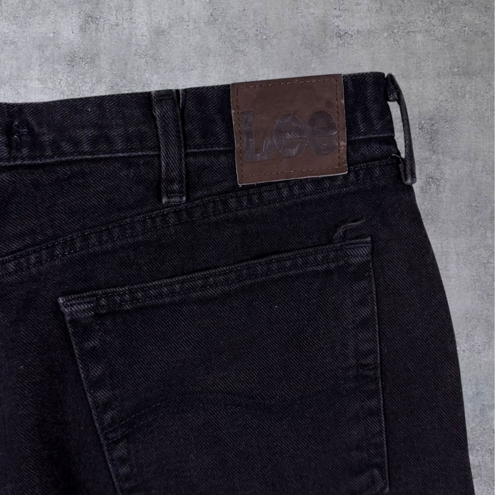 Lee VINTAGE Lee Jeans Black Regular Fit Straight Leg 38x30 Mens Den﻿im Zip Fly Button Fastening Size US 38 / EU 54 - 6 Thumbnail