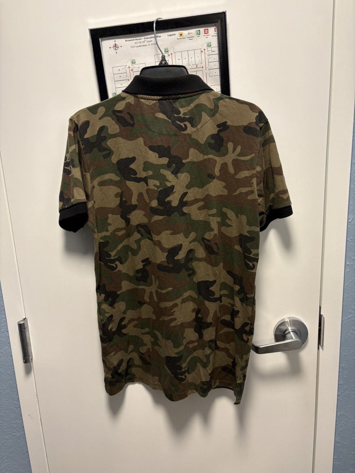 Other Galaxy by Harvic Green Brown Black Camouflage Polo Size M Size US M / EU 48-50 / 2 - 3 Thumbnail
