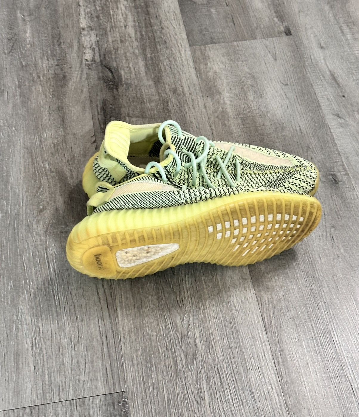 Yeezy ADIDAS YEEZY BOOST 350 V2 YEEZY-Yellow and Green Size US 12 / EU 45 - 7 Thumbnail