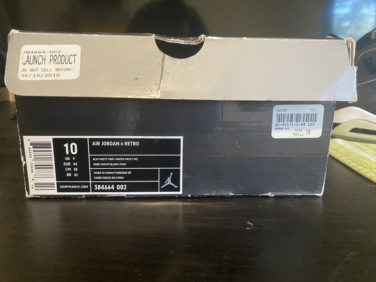 Jordan Brand Air jordan 6 lakers Size US 10 / EU 43 - 3 Thumbnail