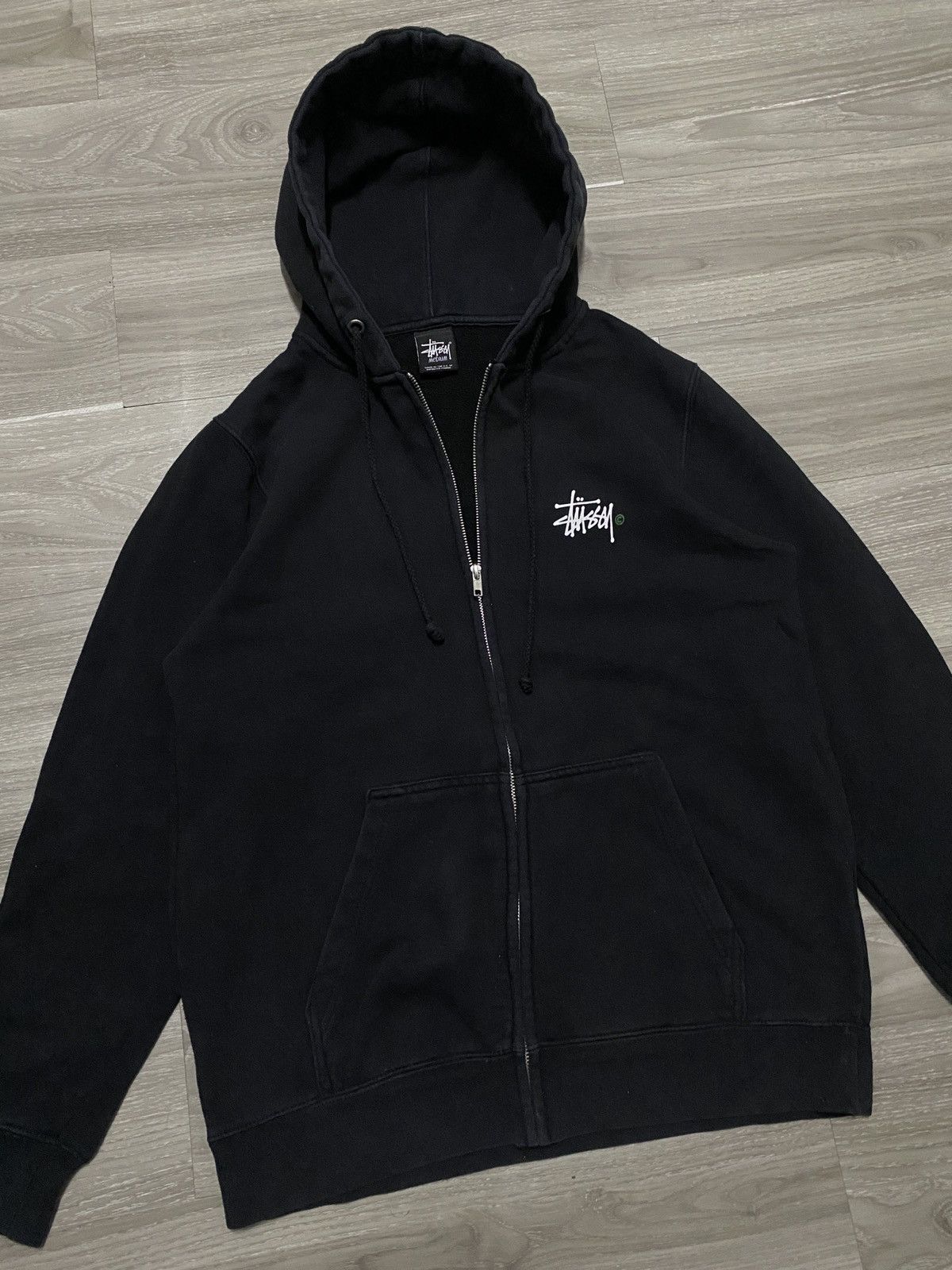 Stussy STEAL - ICONIC STUSSY LOGO ZIP UP HOODIE Size US M / EU 48-50 / 2 - 4 Thumbnail