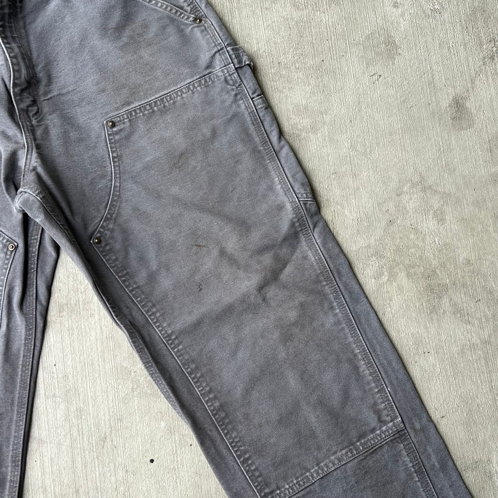 Carhartt × Vintage Carhartt gray double knee work wear carpenter pants Size US 34 / EU 50 - 8 Thumbnail