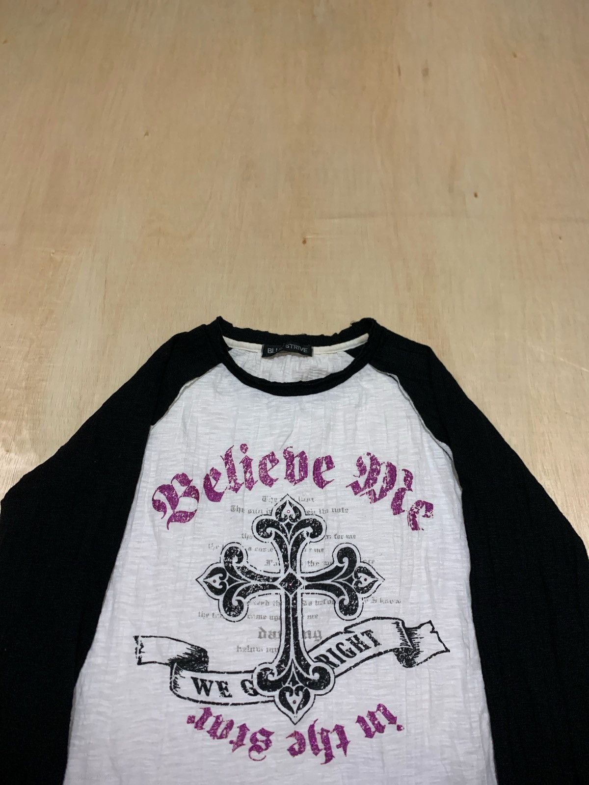 Japanese Brand Y2k Blue Strive Longsleeve Ifsixwasnine Size M / US 6-8 / IT 42-44 - 2 Thumbnail